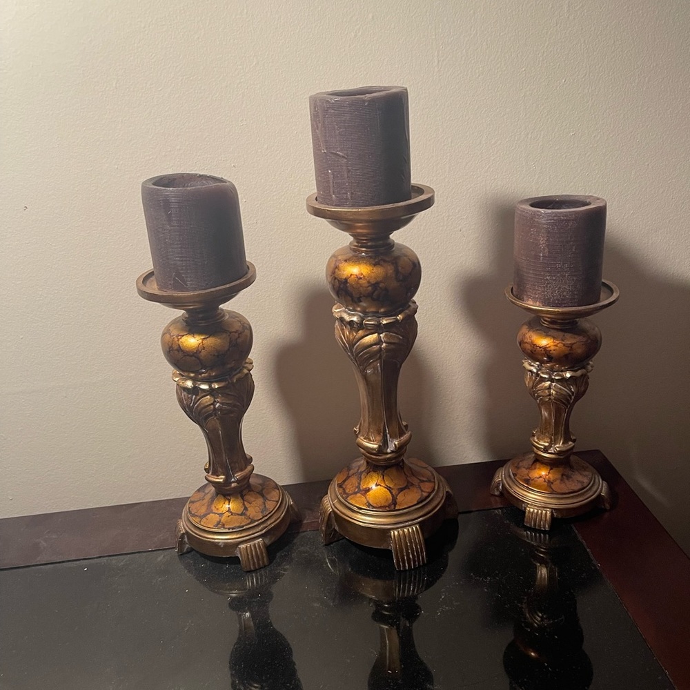 3 Candle holders